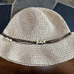 Vintage Disney World Straw Cloche Hat